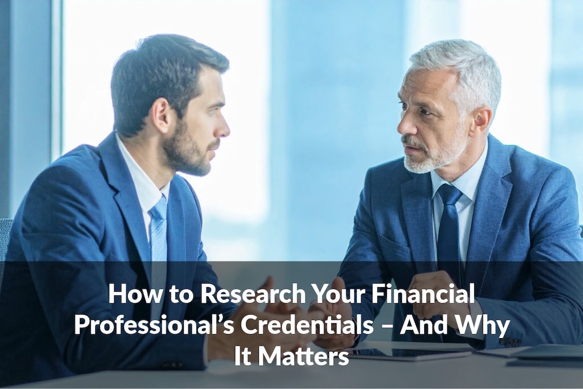 Not all financial credentials carry the same oversight or responsibility. Knowing the difference matters.
