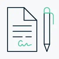 sign document icon